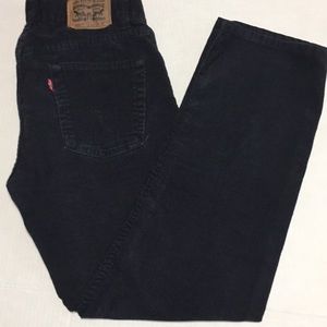 Levi’s slim straight 514 corduroy black pants